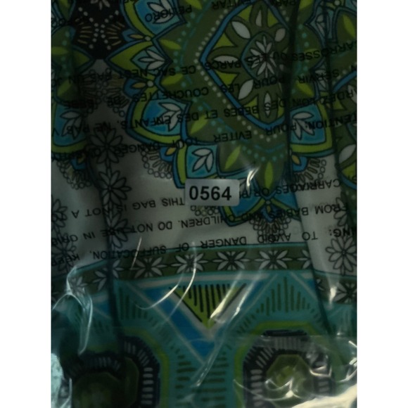 London Times Womens Geometric Floral MedallionPrint Shift Dress Green Teal Sz 10 - Picture 9 of 9